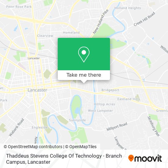 Thaddeus Stevens College Of Technology - Branch Campus map