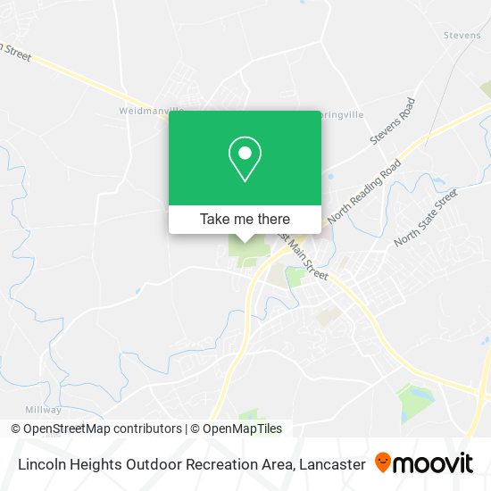 Mapa de Lincoln Heights Outdoor Recreation Area