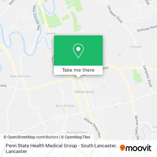 Mapa de Penn State Health Medical Group - South Lancaster