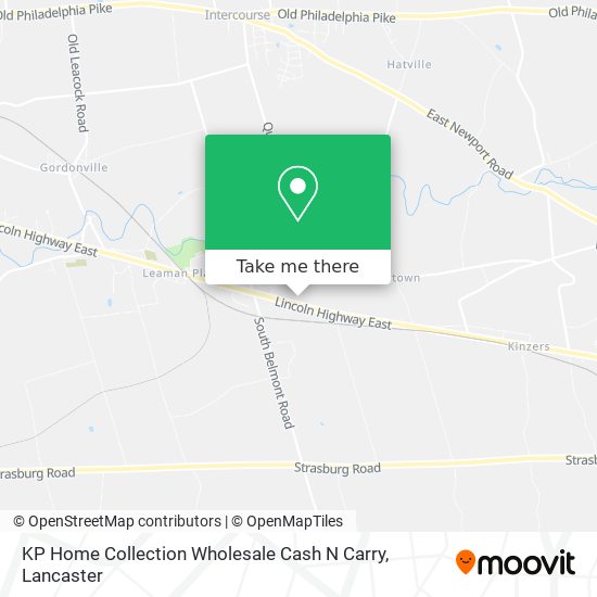 KP Home Collection Wholesale Cash N Carry map