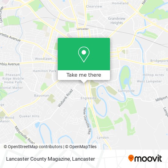 Lancaster County Magazine map