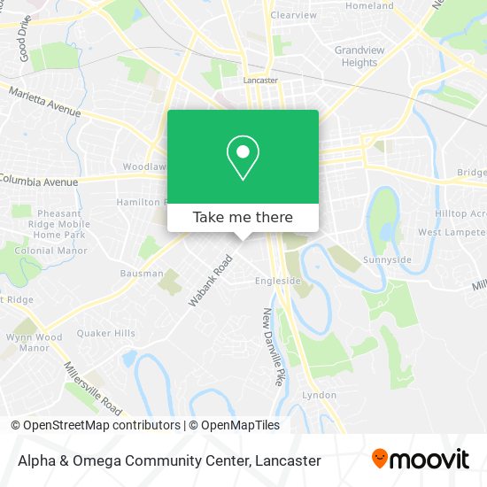 Mapa de Alpha & Omega Community Center