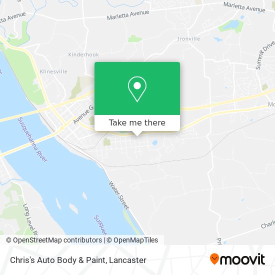 Mapa de Chris's Auto Body & Paint