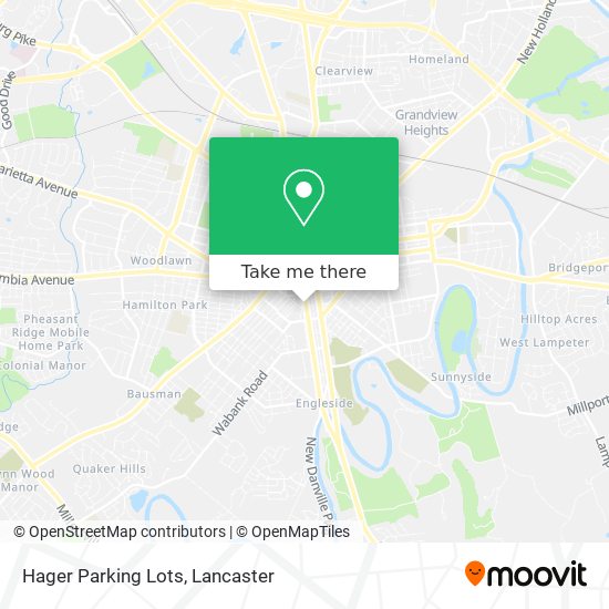 Mapa de Hager Parking Lots