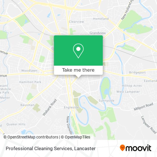 Professional Cleaning Services map