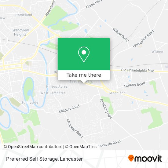 Mapa de Preferred Self Storage