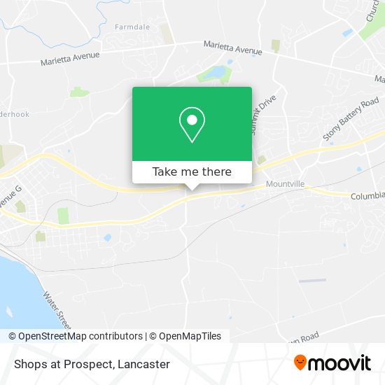 Shops at Prospect map