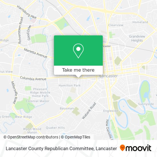 Lancaster County Republican Committee map