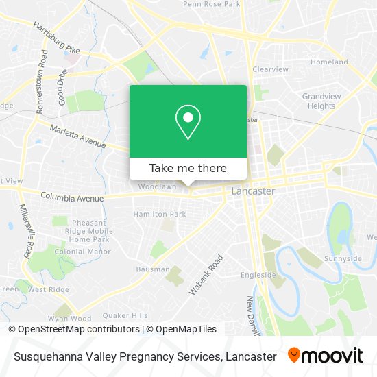 Susquehanna Valley Pregnancy Services map