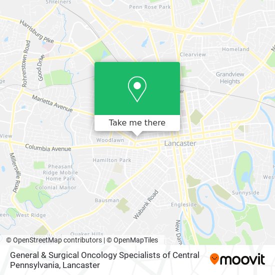 General & Surgical Oncology Specialists of Central Pennsylvania map