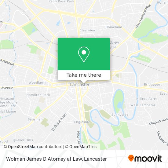 Wolman James D Atorney at Law map