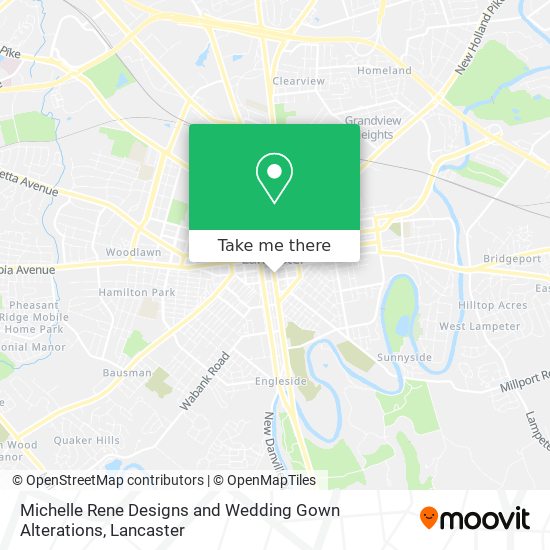 Michelle Rene Designs and Wedding Gown Alterations map