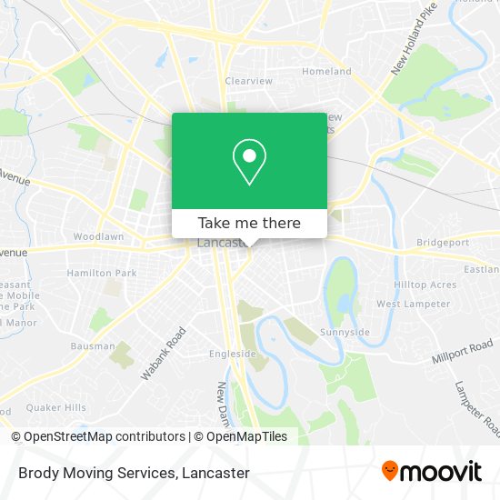 Mapa de Brody Moving Services