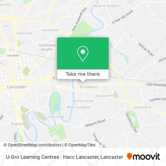 U-Gro Learning Centres - Hacc Lancaster map