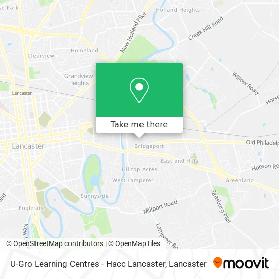 U-Gro Learning Centres - Hacc Lancaster map