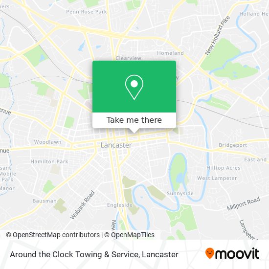 Around the Clock Towing & Service map