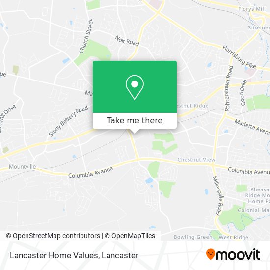 Lancaster Home Values map