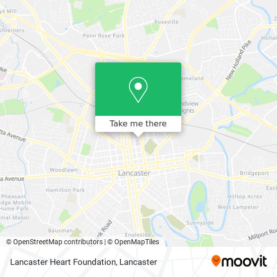 Lancaster Heart Foundation map