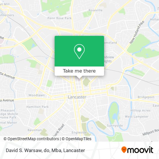 David S. Warsaw, do, Mba map