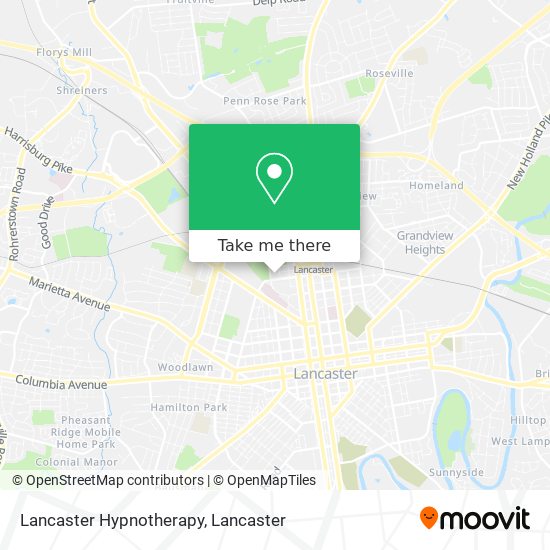 Lancaster Hypnotherapy map
