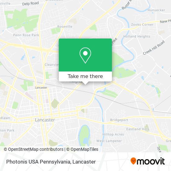 Photonis USA Pennsylvania map