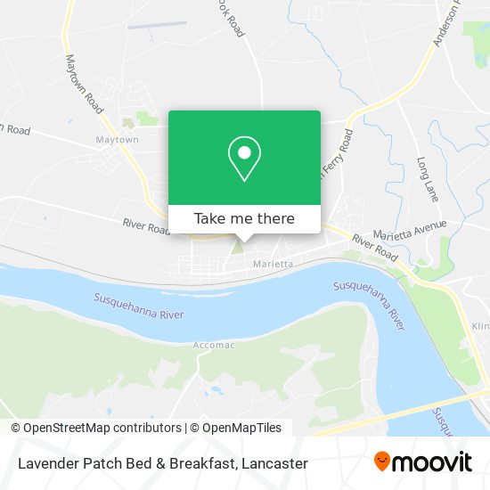 Mapa de Lavender Patch Bed & Breakfast