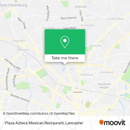 Mapa de Plaza Azteca Mexican Restaurant
