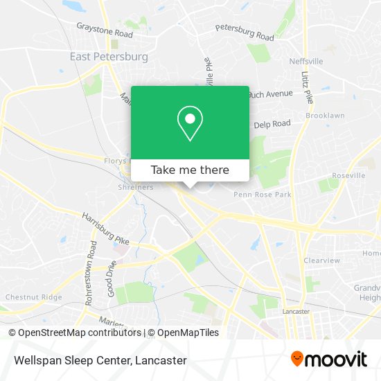 Wellspan Sleep Center map