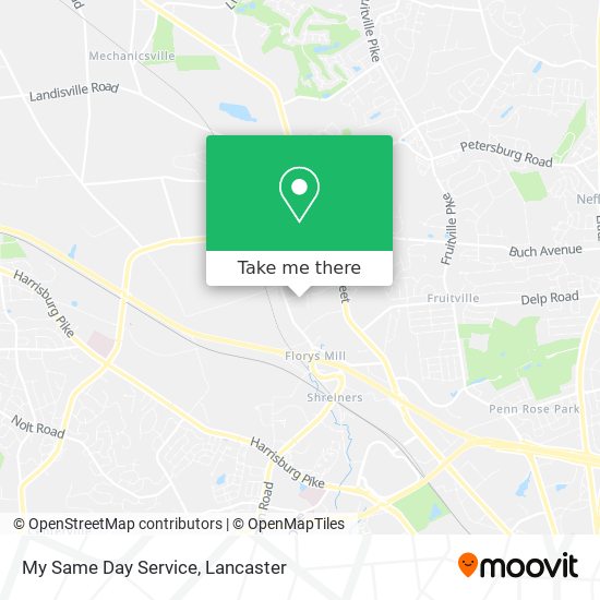 My Same Day Service map