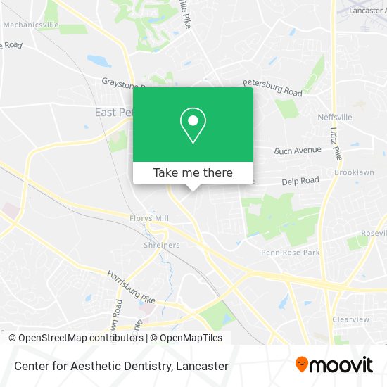 Center for Aesthetic Dentistry map