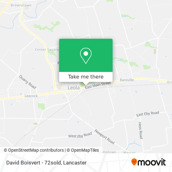 David Boisvert - 72sold map