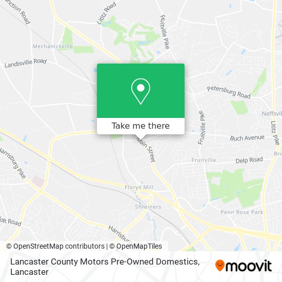 Mapa de Lancaster County Motors Pre-Owned Domestics