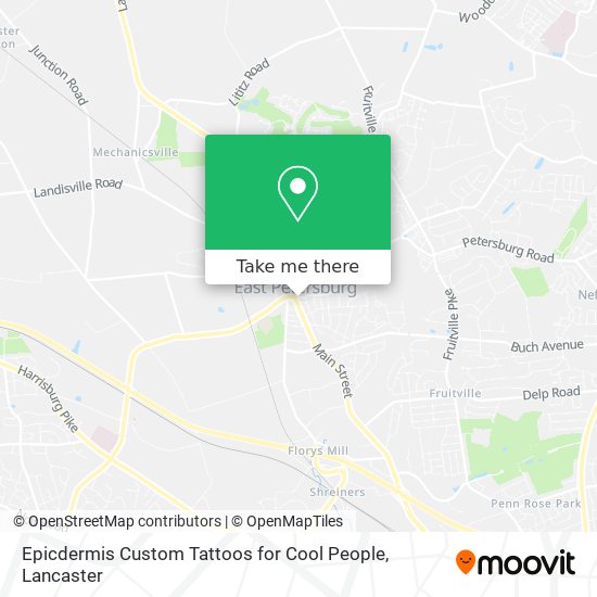 Epicdermis Custom Tattoos for Cool People map