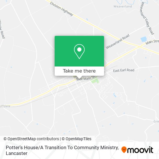 Potter's House / A Transition To Community Ministry map