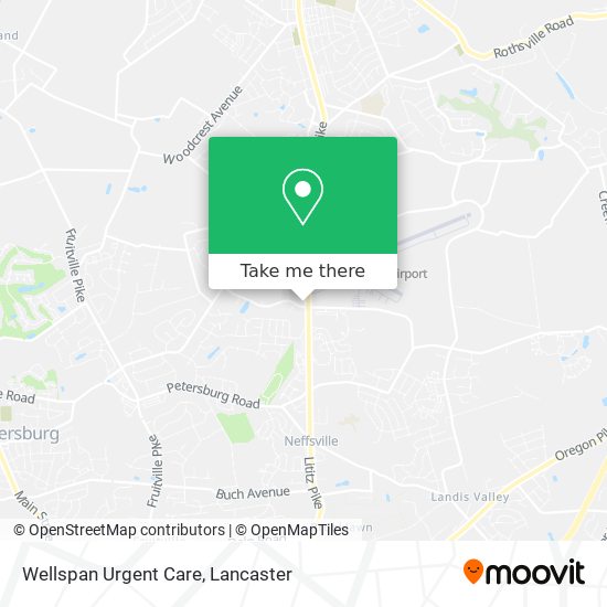 Wellspan Urgent Care map