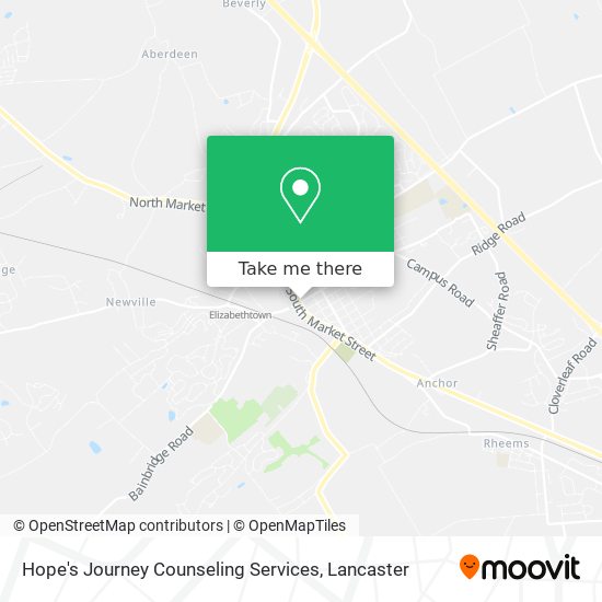 Mapa de Hope's Journey Counseling Services