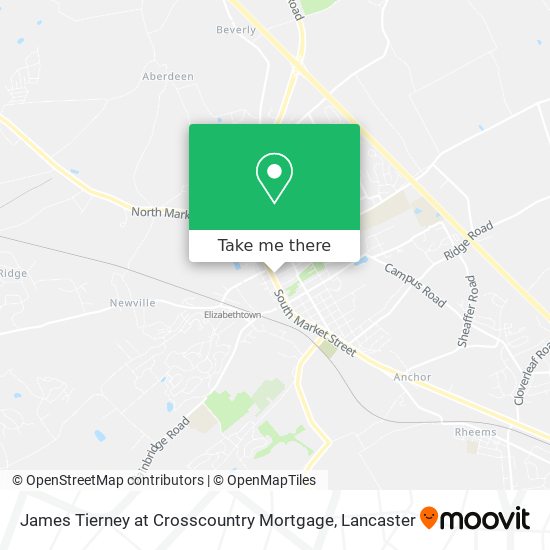 Mapa de James Tierney at Crosscountry Mortgage