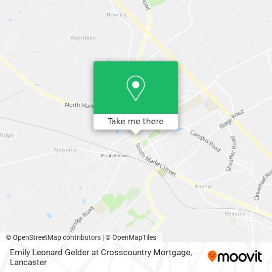 Mapa de Emily Leonard Gelder at Crosscountry Mortgage