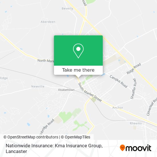 Mapa de Nationwide Insurance: Kma Insurance Group