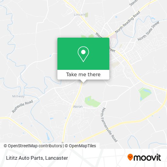 Lititz Auto Parts map