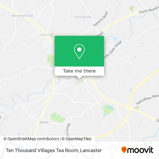 Ten Thousand Villages Tea Room map