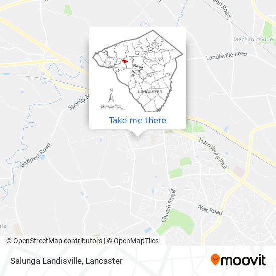 Mapa de Salunga Landisville