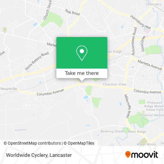 Mapa de Worldwide Cyclery