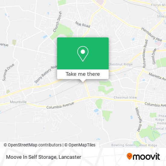 Moove In Self Storage map