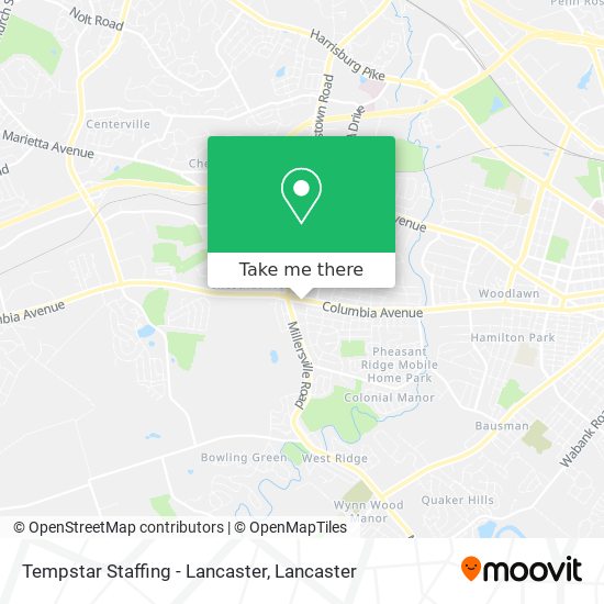 Tempstar Staffing - Lancaster map