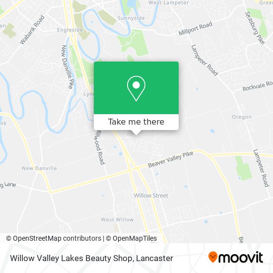 Willow Valley Lakes Beauty Shop map