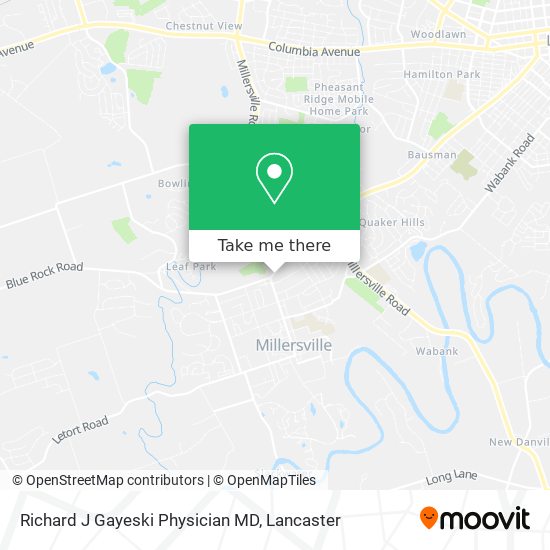 Richard J Gayeski Physician MD map
