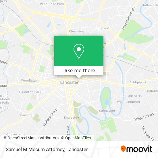 Samuel M Mecum Attorney map