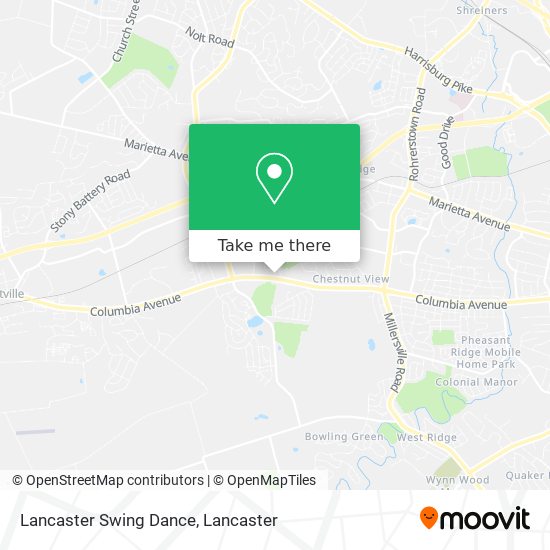 Lancaster Swing Dance map