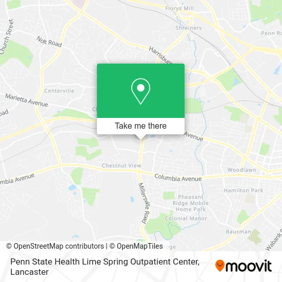 Penn State Health Lime Spring Outpatient Center map